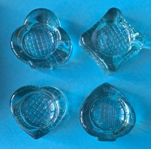 Poker cendriers verre aux - cendriers,