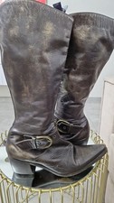Botte Western Biker Cuir