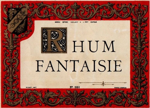 Ancienne etiquette rhum - ancienne,