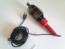 ANCIENNE LAMPE GARAGE atelier BALADEUSE rouge   DECO LOFT INDUSTRIELLE *