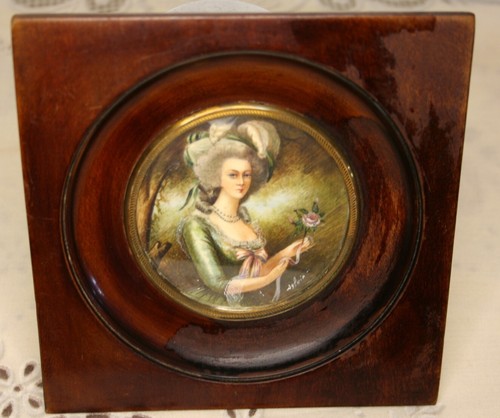 Ancien portrait miniature
