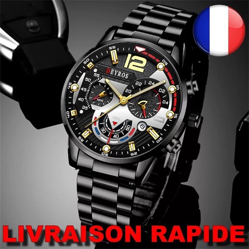 Montre noir luxe - noir,