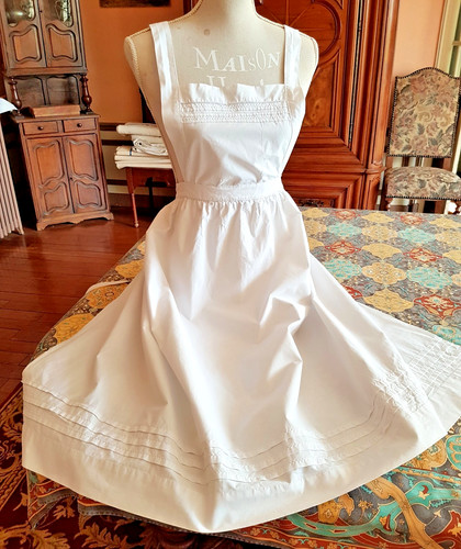 Tablier ancien coton - en,