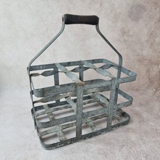 Porte Bouteille Vintage Fer Galvanisé – Casier 6 Places – Déco Campagne Industri