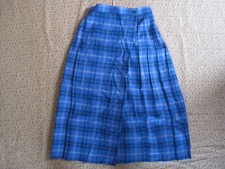 Jupe ecossaise Kilt Lacoste Devanlay Vintage Femme Wool 100 % Laine - 38