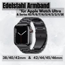 Bracelet en Acier Inox pour Apple Watch Ultra 10 9 8 7 6-1 ✅ Métal Articulé