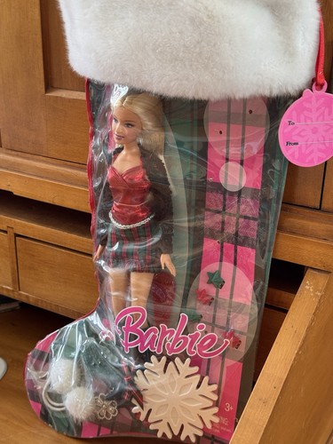 Barbie holiday stocking - holiday,