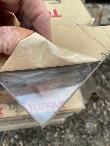 Inch thick clear - 1/2,
