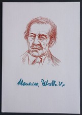 Encart Philatélique Tableau Maurice Utrillo Peintre Le Lapin Agile