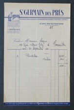 Facture 1940 VETEMENT PRES A