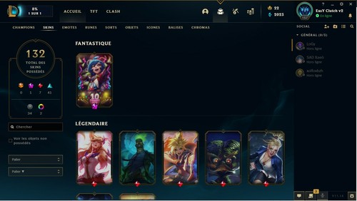 Compte league legend - league,