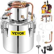 VEVOR Distillateur Alambic Condenseur Thermomètre Eau Alcool Inox 50L avec Pompe