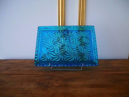 Plateau rectangulaire cristal