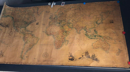 Rare grande carte ancienne - carte,
