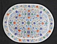 Marbre Plateau Marqueterie