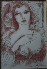  Dessin  sur papier épais de