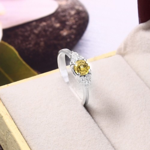 Jaune saphir rond 5x5 - rond,