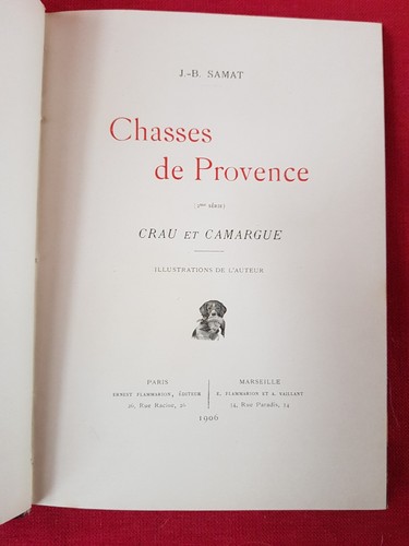 Livre ancien 1906 - ancien, chasses