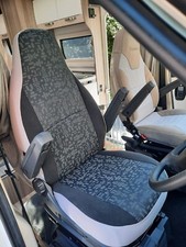 Adapté À Fiat Ducato Camping-Car Siège Housses, MH-1102 Racheal Rétro grey-2