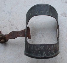 Ancien porte plaque fiscale vélo Identification France bicyclette metal #16