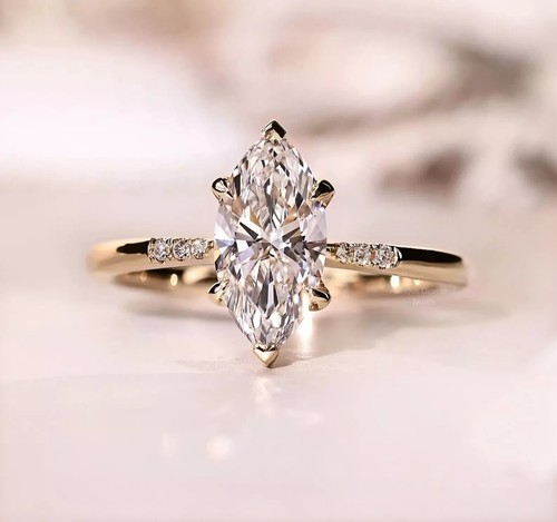 Bague solitaire - , de