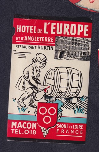 Ancienne étiquette bagage