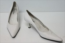 FREE LANCE Escarpins  Très Pointus Tout Cuir Blanc T 37.5 BE
