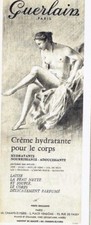 Publicité Advertising 097  1959  Guerlain  creme hydratante pour le corps  cosmé