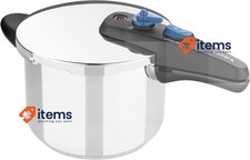 Pot À Haute Pression En Acier Inoxydable Monix Inclus Induction Argent 6 Litres