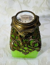 BACCARAT PERFUME BOTTLE OPALESCENT GLASS FLACON DE PARFUM OPALINE DE CRISTAL 19E