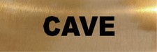 CAVE Plaque de porte en