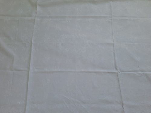 Nappe ancienne lin damassé - nappe, lin,