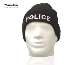 Bonnet POLICE Noir Thinsulate