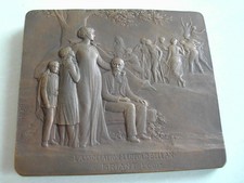 Plaque Bronze art déco -
