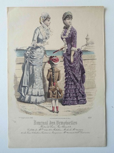 Gravure ancienne mode - mode, revue