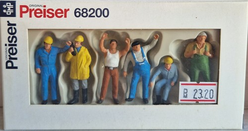 Preiser 6 ouvriers - 1/43,