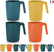 Kyraton Gobelets en Plastique Réutilisables 8 pièces, 450 ml Tasse eau I