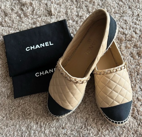 Chanel espadrilles cuir - en,