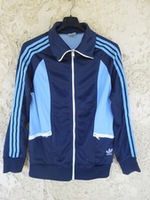 Veste ADIDAS vintage VENTEX jacket Trefoil sport années 70 bleu oldschool S