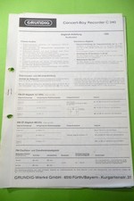 Service Manuelle pour Grundig