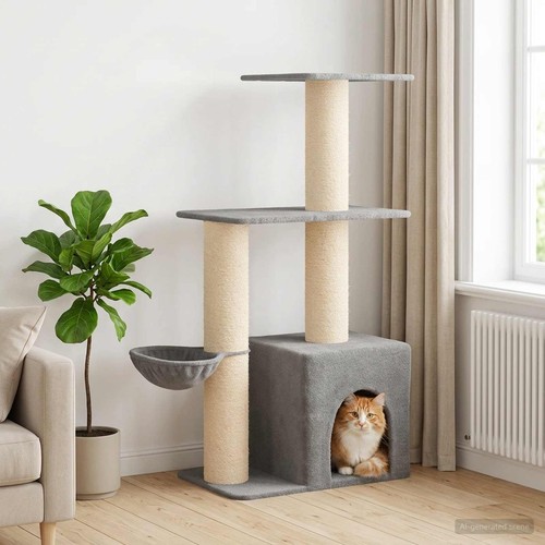 Arbre chat avec poteaux - arbre,