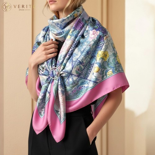Rare vintage foulard soie - vintage, en
