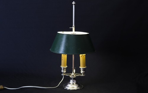 Lampe bouillotte bronze - en,