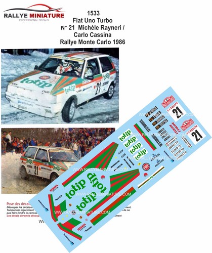 Decals ref 1533 fiat uno - decals,