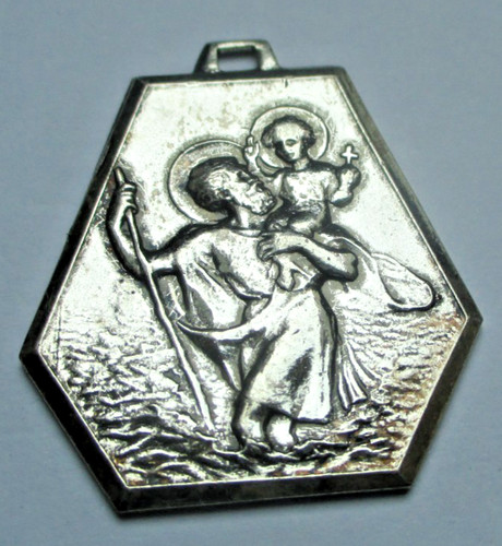Ancien pendentif argenté - ancien,