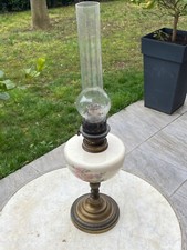 Lampe a pétrole vintage décor fleurs