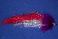 Mouche / Streamer pourpre/rouge pour les Prédateurs  (Brochet-Zonker)
