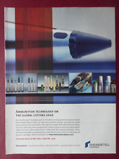 4/2009 PUB RHEINMETALL DEFENCE AMMUNITION MUNITIONS ORIGINAL AD
