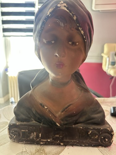 Buste plâtre jeune fille - jeune,