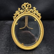 Ancien Petit Cadre En Bronze Doré (1)